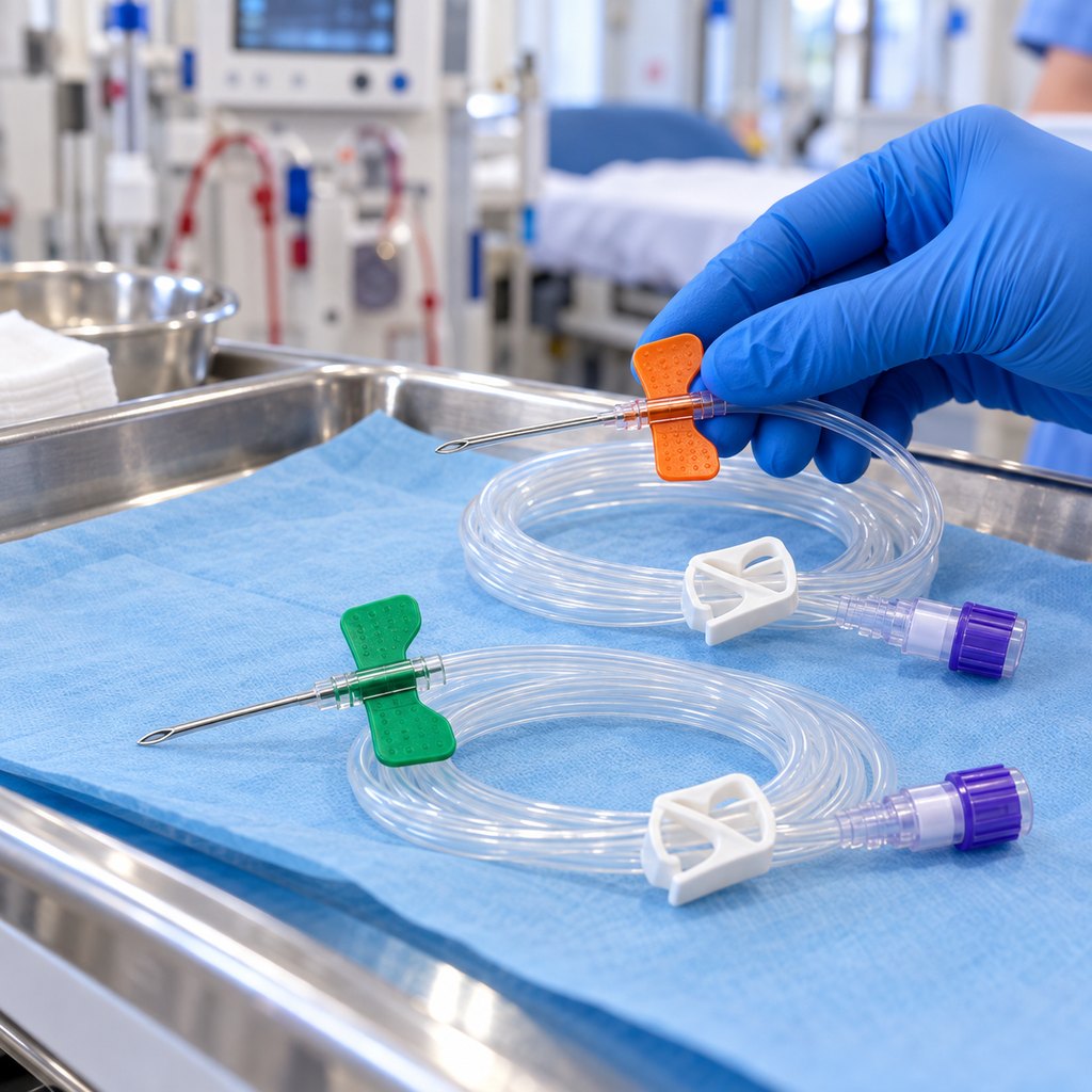 Fistula needle sets.